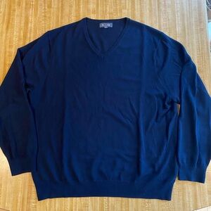 Bonobos Washable Merino V-Neck Sweater Navy